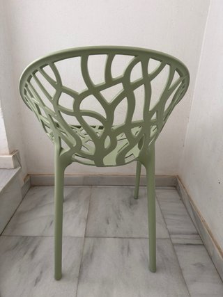 Silla de jardín Sklum verde