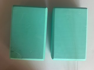 Ladrillos de Yoga Verdes (2 unidades)