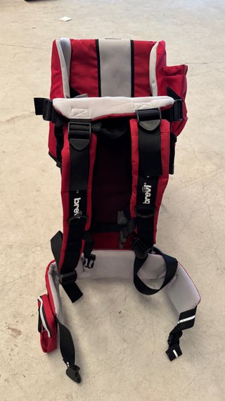 Mochila porta bebé ergonómica roja