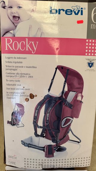 Mochila porta bebé ergonómica roja