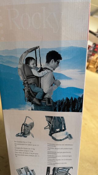 Mochila porta bebé ergonómica roja