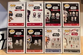 Lote 9 Funko Pop Star Wars (Reserva 1 Antonio)