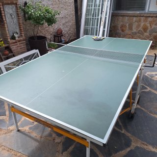 Mesa de ping pong exterior desplegable⁷