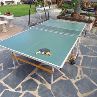 Mesa de ping pong exterior desplegable⁷