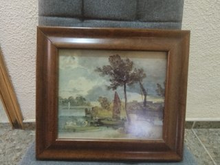 Láminas Vintage Doradas y Madera