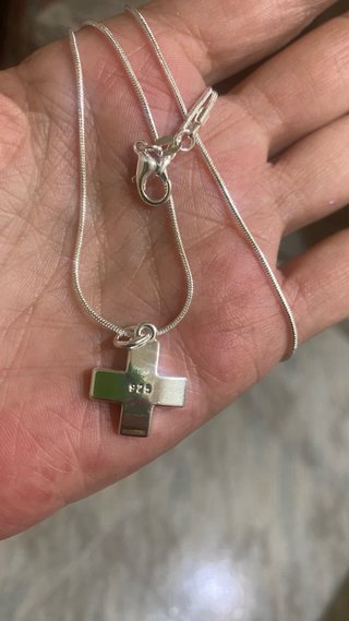 Collar y colgante de plata