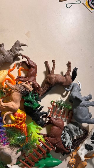 Lotto animali plastica vari