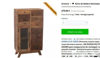 Mueble Retro Madera Reciclada