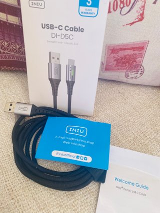 Cable INIU USB-C 3.1A Nylon Trenzado