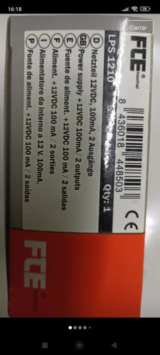 Fuente Alimentación Antena TV Digital 12V LPS 1210