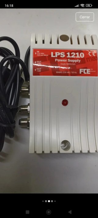 Fuente Alimentación Antena TV Digital 12V LPS 1210