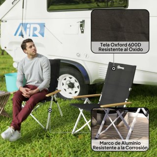 Sillas de Camping Plegables de Aluminio