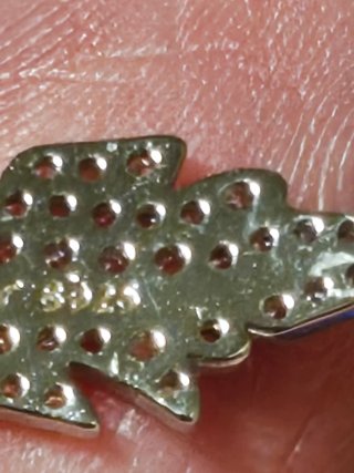 Pendientes de plata con plumas y cristales