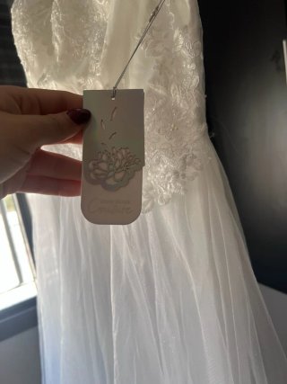 Vestido de Novia Blanco Encaje Tul