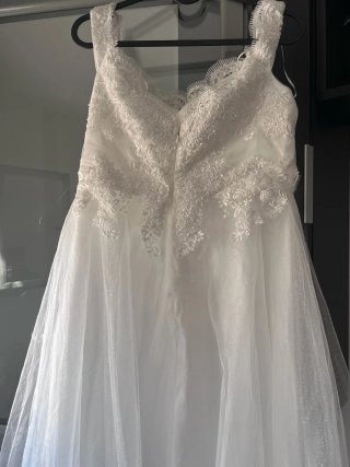 Vestido de Novia Blanco Encaje Tul