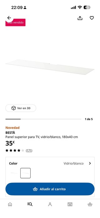 Mueble TV IKEA BESTÅ Blanco
