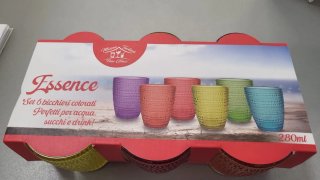 Set 6 bicchieri colorati Essence
