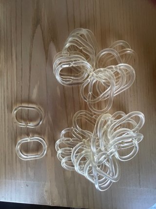 Ganchos para cortina de ducha (plástico)