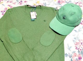 Jersey y gorra El Ganso verde niño
