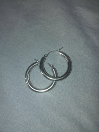 Broche Rana y Aros plateados