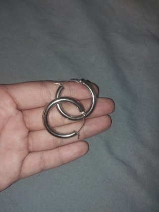 Broche Rana y Aros plateados