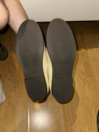 Mocasines Bershka trenzados beige talla 42