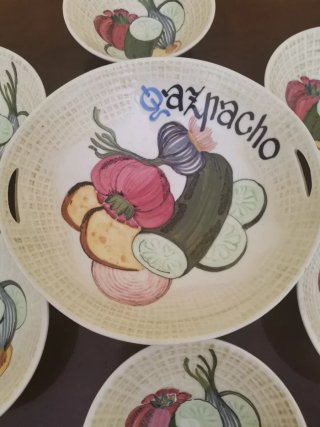 Vajilla de cerámica para Gazpacho
