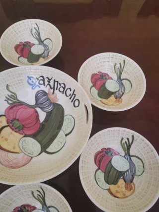 Vajilla de cerámica para Gazpacho