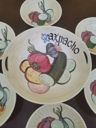 Vajilla de cerámica para Gazpacho