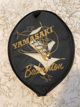 Raqueta de bádminton negra