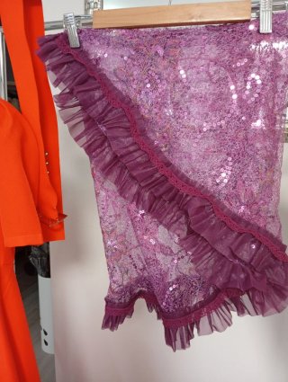 Mantoncillo Flamenco Encaje y Lentejuelas !!