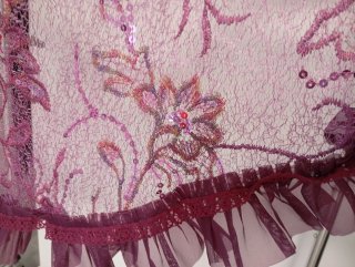 Mantoncillo Flamenco Encaje y Lentejuelas !!