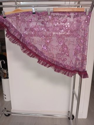 Mantoncillo Flamenco Encaje y Lentejuelas !!