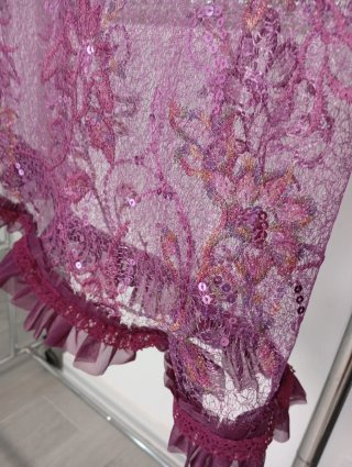 Mantoncillo Flamenco Encaje y Lentejuelas !!