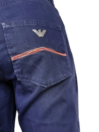 Armani Jeans Donna W26 IT40 Blu Skinny Elastico