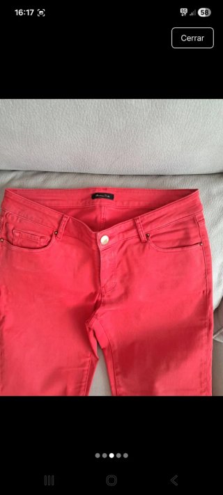 Vaqueros Massimo Dutti rojos