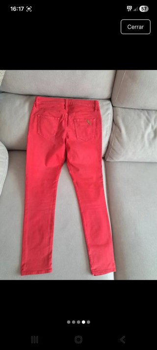 Vaqueros Massimo Dutti rojos
