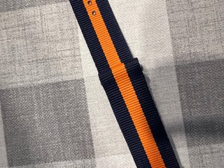 Correa de reloj 22mm azul y naranja