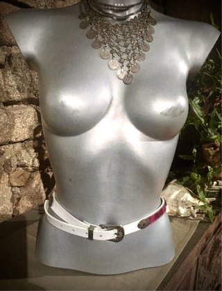 Cintura Pelle Boho Made In Italy cm.90