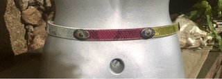 Cintura Pelle Boho Made In Italy cm.90