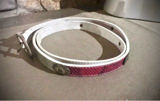 Cintura Pelle Boho Made In Italy cm.90