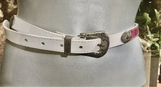 Cintura Pelle Boho Made In Italy cm.90