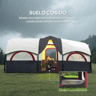 Tienda Campaña Familiar Impermeable 4-6 Pers