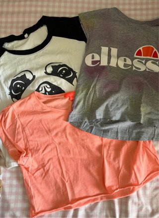 Pack 3 Camisetas Crop