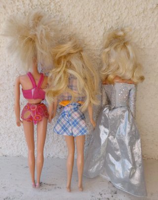Lotto 3 Barbie Mattel
