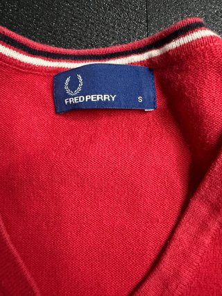 Jersey Fred Perry Rojo Talla S