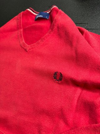 Jersey Fred Perry Rojo Talla S