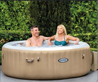 Spa Hinchable Intex Burbujas Beige