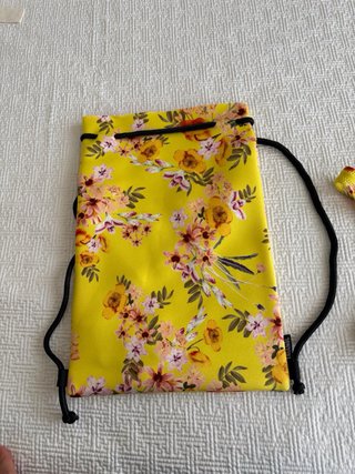 Bikini Triangl Neopreno Rosa y Amarillo