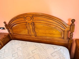 Dormitorio completo de madera maciza ebanistería
